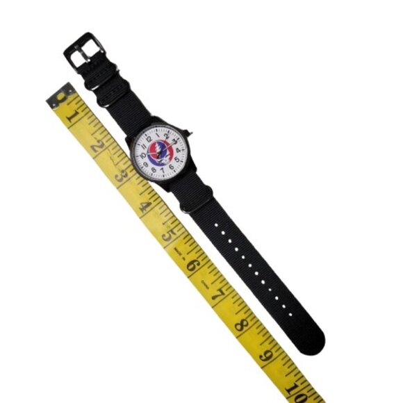 Limited Edition Grateful Dead Analog Watch Black Band Illuminating Hands NWT - Picture 10 of 11